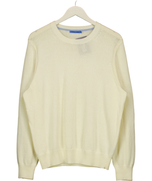 J.McLaughlin Cream Ribbed Sweater UK L