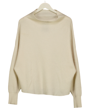 PILCRO The Alani Cashmere Mock Neck Jumper UK L
