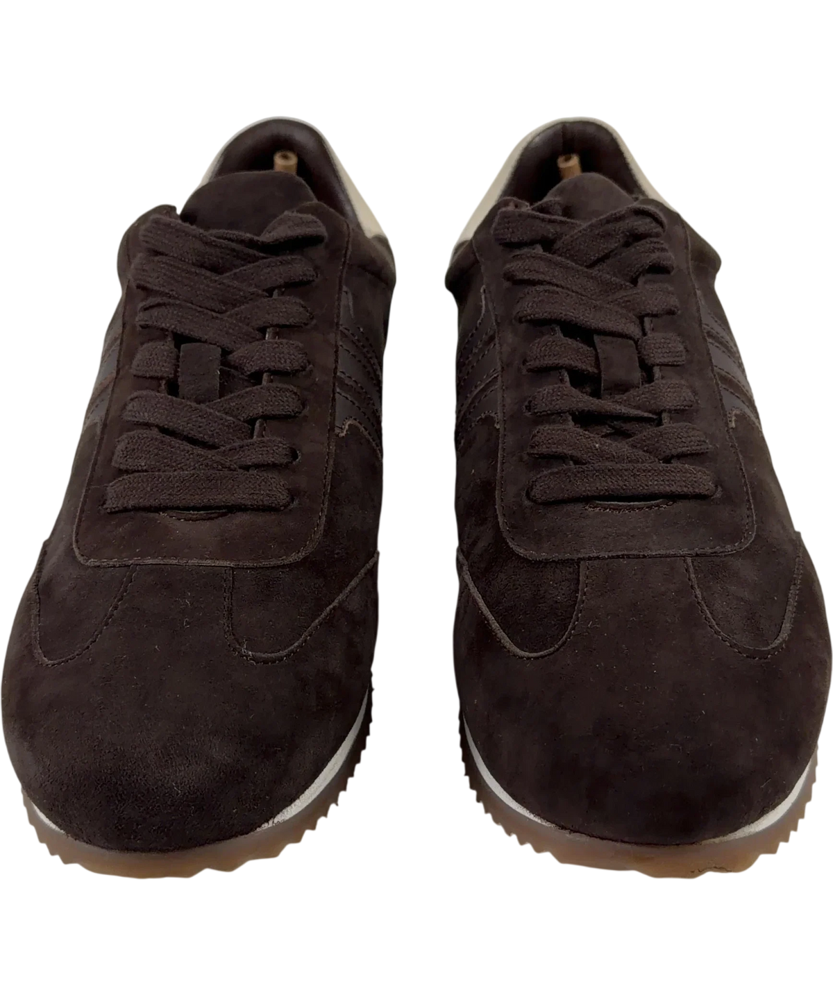 Hobbs Brown Sofie Suede Trainers, size UK 8 EU 41 👠 — detail