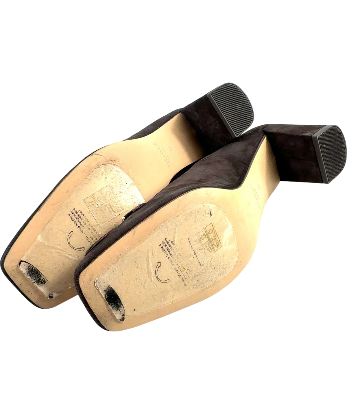 Hobbs Brown Jaida Suede Block Heel Court Shoes, size UK 8 EU 41 👠 — view 8