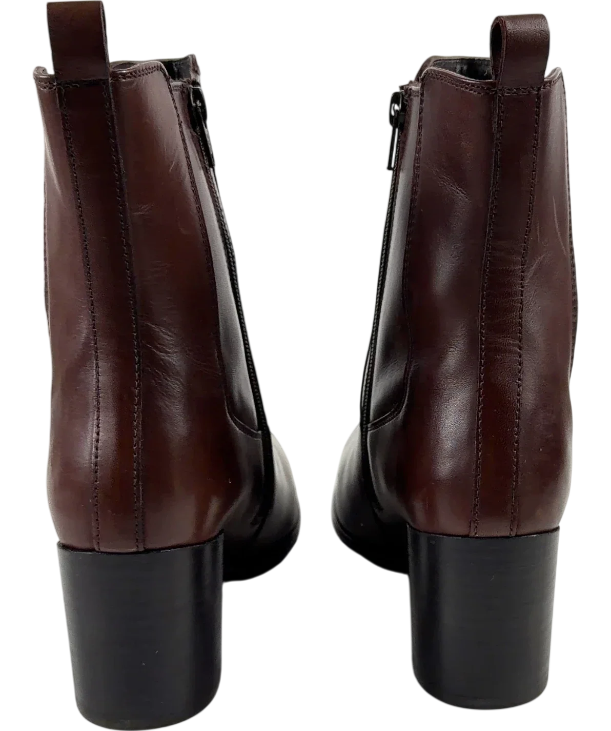 Hush Brown Camellia Heeled Boot, size UK 7 EU 40 👠 — back