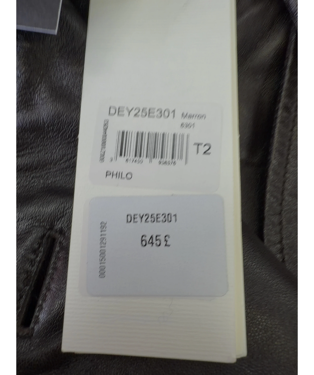 Gerard Darel Brown Philo short trench coat, size UK M — label