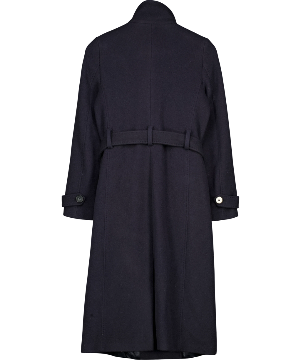 Hobbs Black Roisin Coat, size UK 8 — back