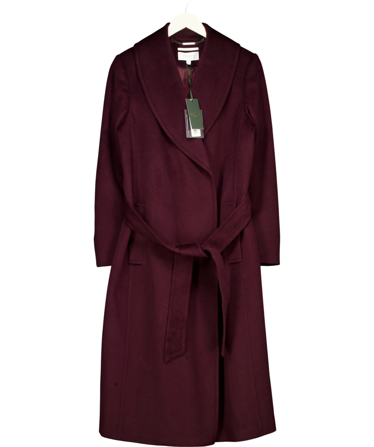Hobbs Purple Sara Coat, size UK 12 — front