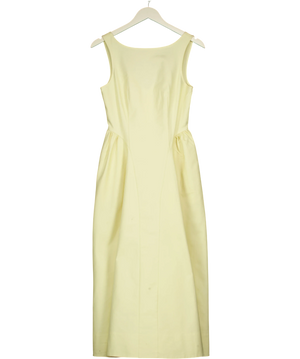 Holland Cooper Pale Yellow Chatsworth Woven Dress LemonUK 8