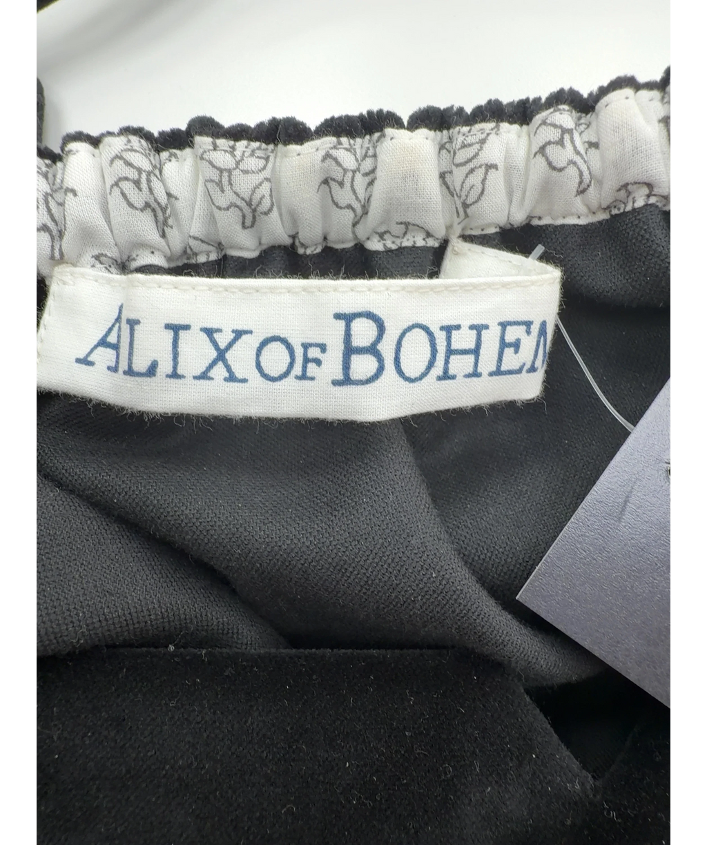 Alix of Bohemia Black Eva Dress, size UK S — detail