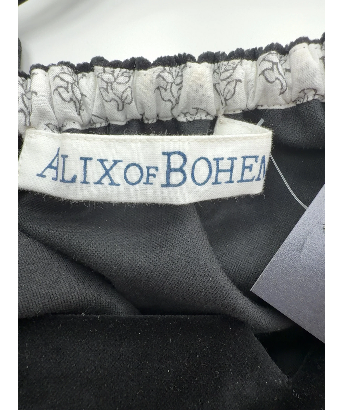 Alix of Bohemia Black Eva Dress, size UK S — detail