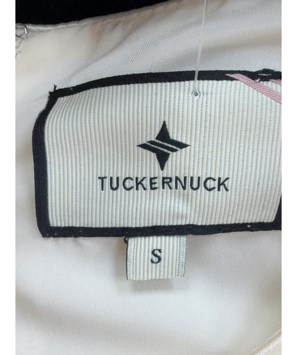 TUCKERNUCK Cream Side Button Jamie Dress, size UK S — detail