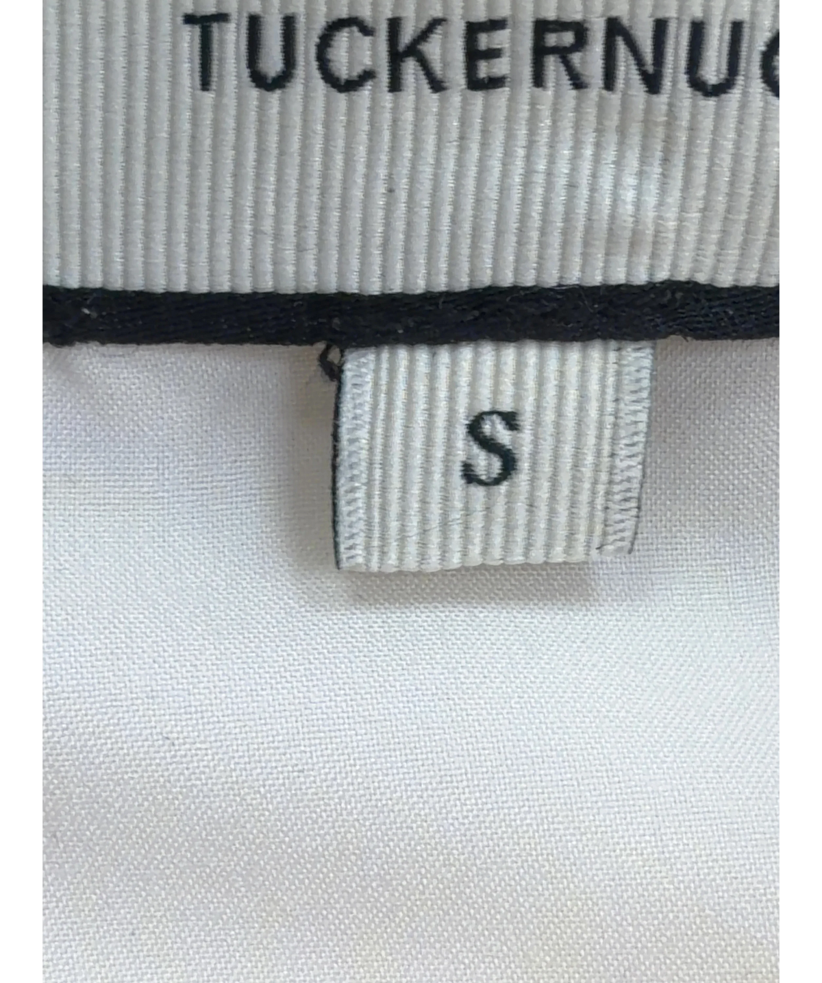 TUCKERNUCK Cream Side Button Jamie Dress, size UK S — care label