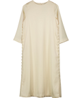 TUCKERNUCK Cream Side Button Jamie Dress, size UK S — front