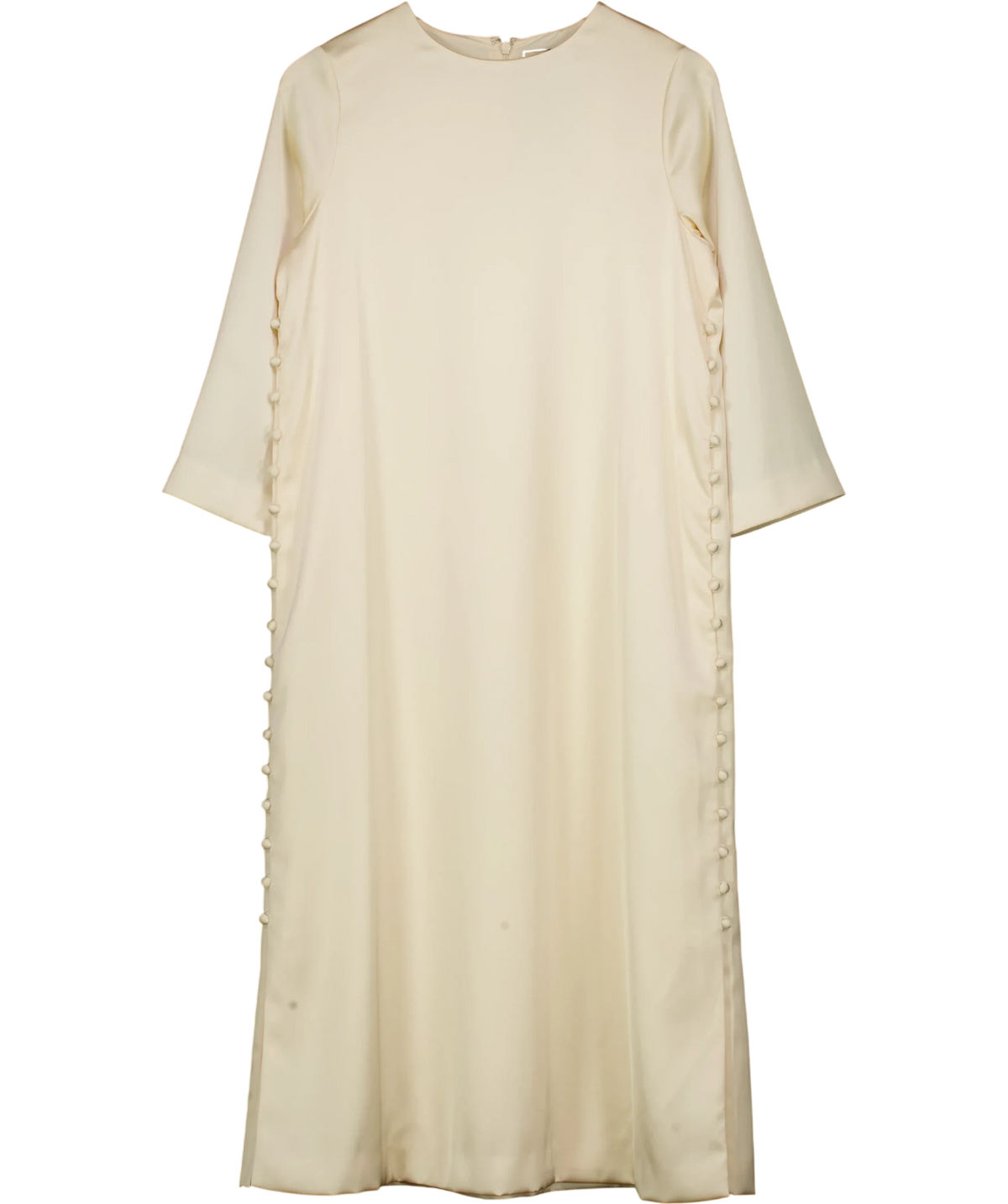 TUCKERNUCK Cream Side Button Jamie Dress, size UK S — front