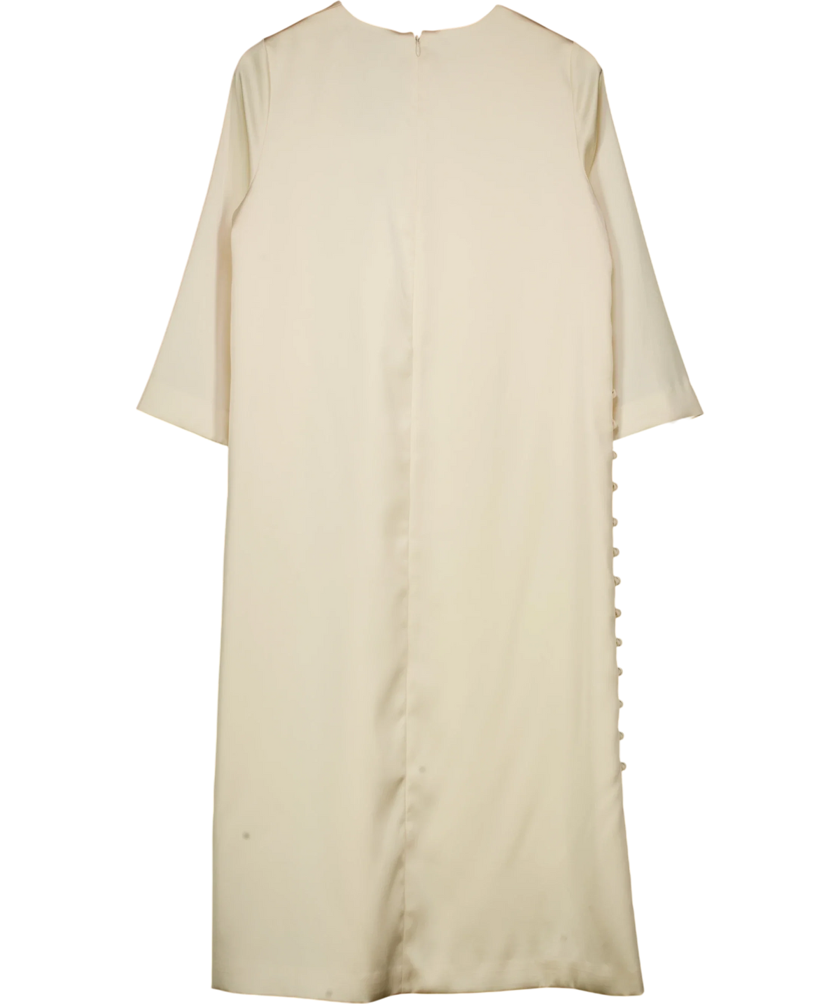 TUCKERNUCK Cream Side Button Jamie Dress, size UK S — back