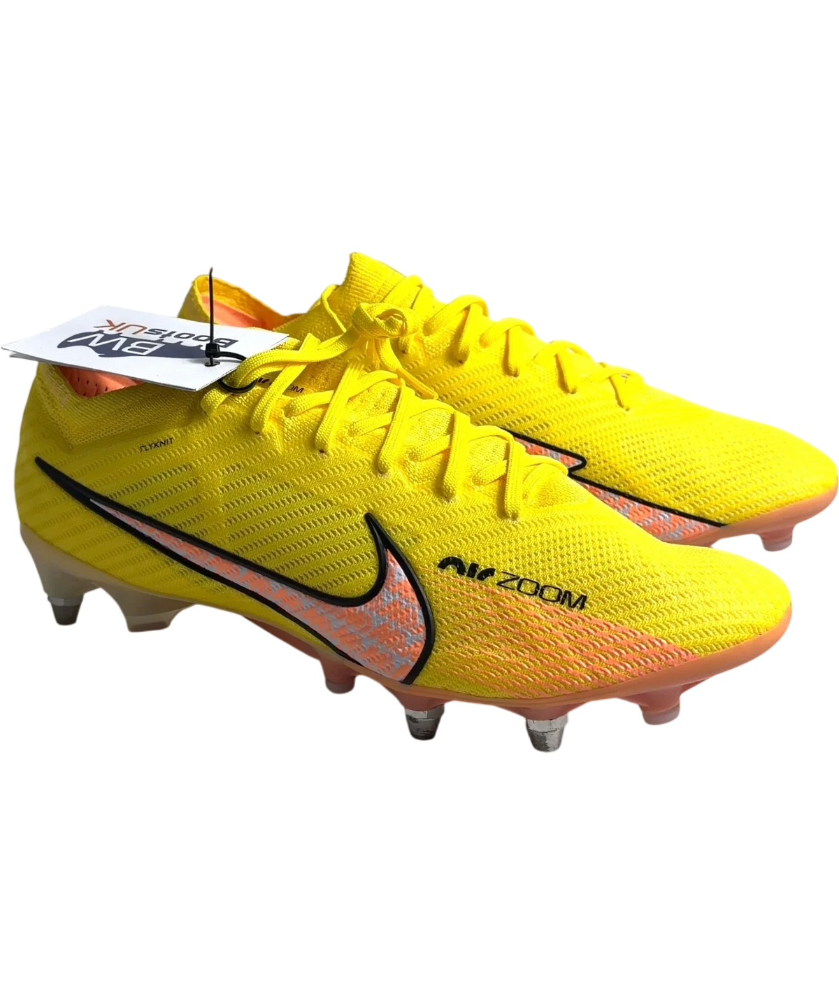 Nike Yellow Air Zoom Mercurial Vapor 15 Elite SG-Pro, size UK 10 EU 44 👞 — front