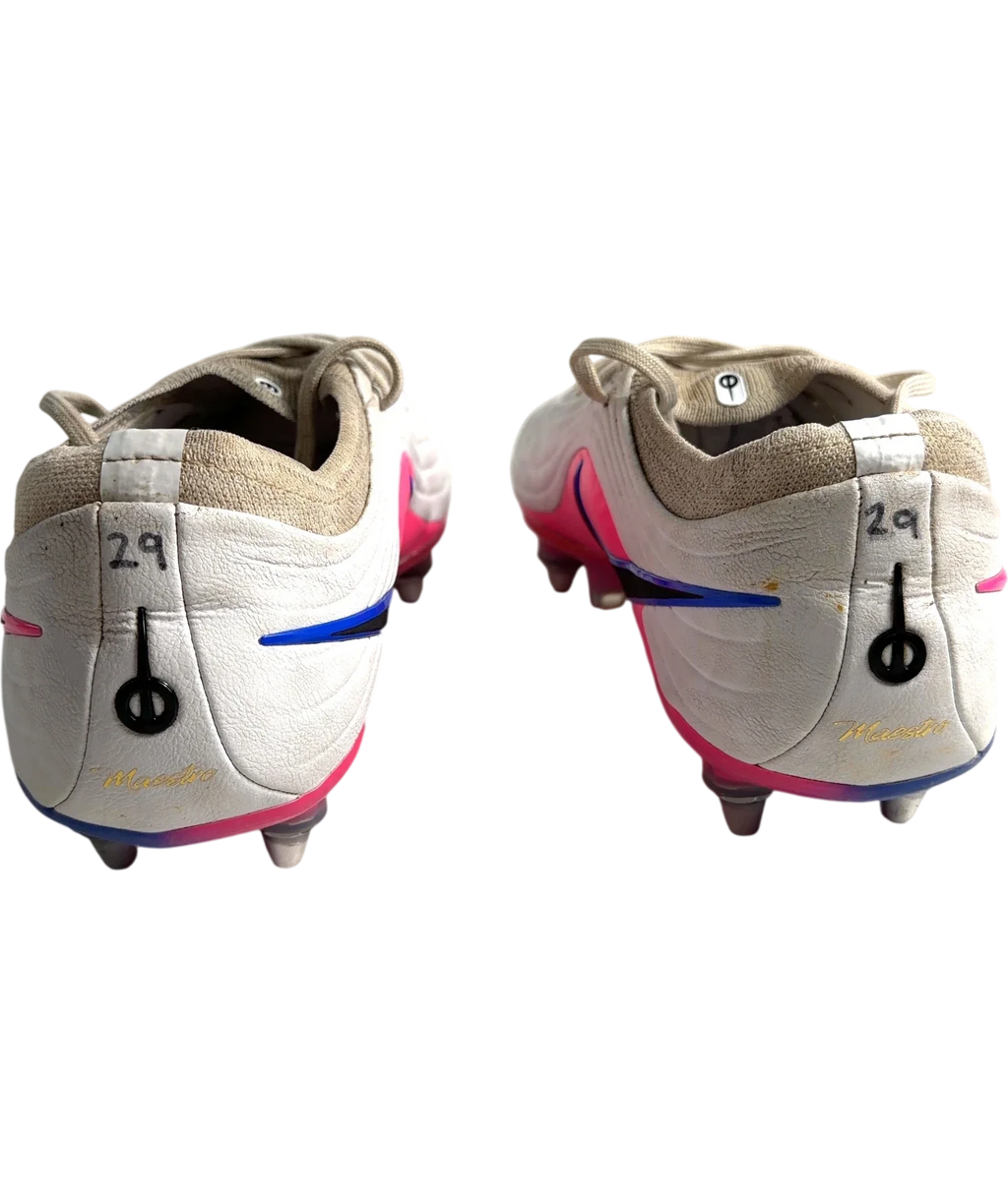Nike White Tiempo Maestro Elite, size UK 10 EU 44 👞 — back