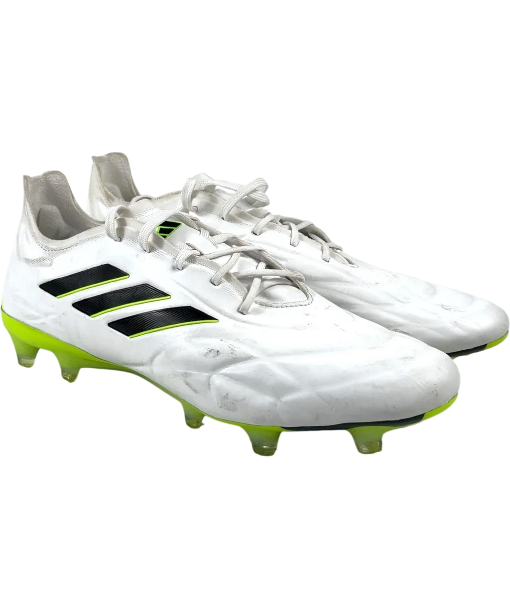 adidas White Adidas Copa Pure .1 Leather Firm Ground Boots – White, size UK 10 EU 44 👞 — front