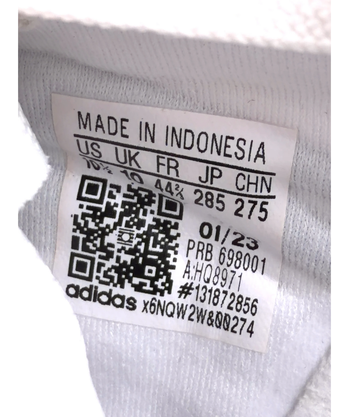 adidas White Adidas Copa Pure .1 Leather Firm Ground Boots – White, size UK 10 EU 44 👞 — care label