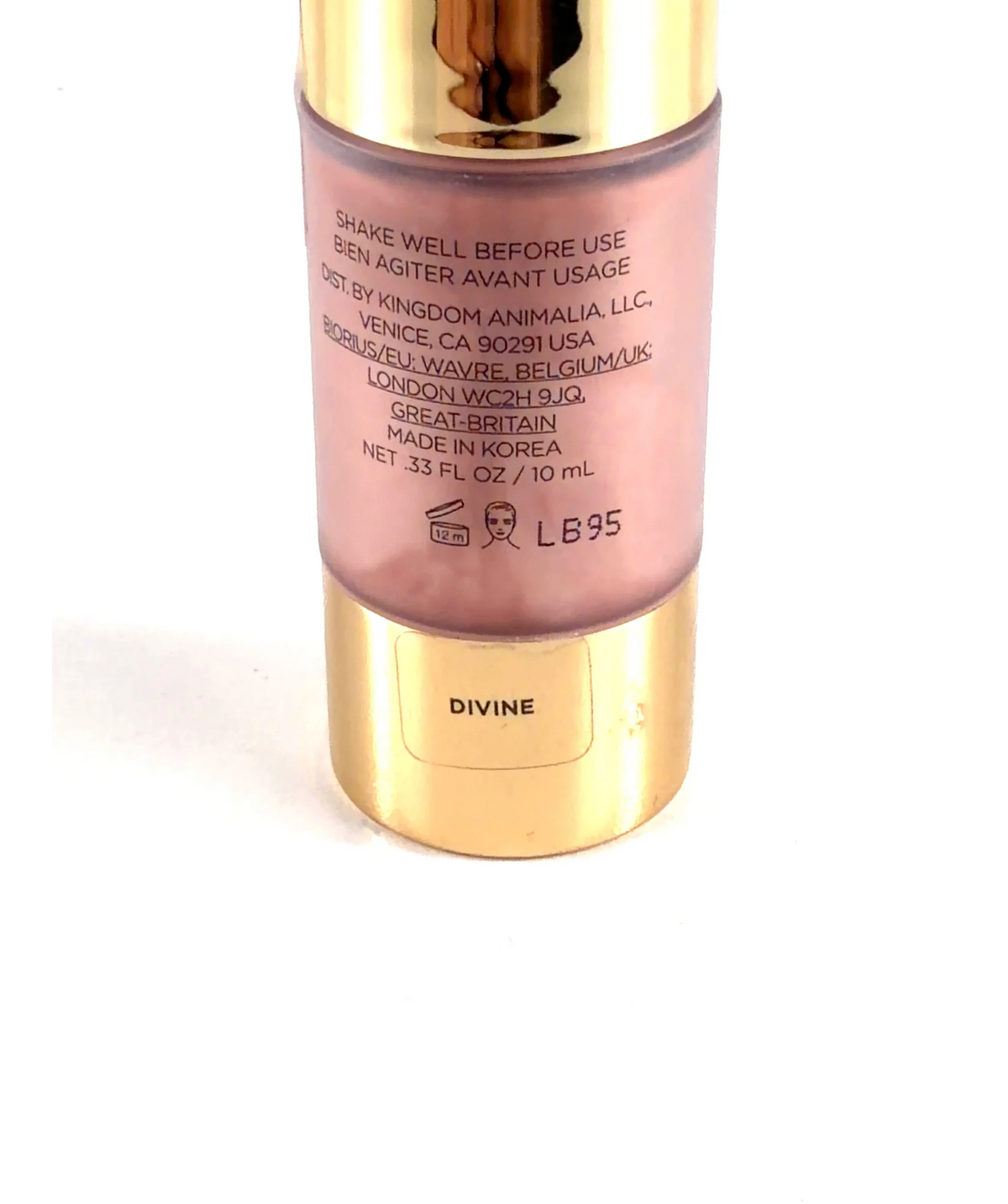 Hourglass Divine UNREAL, size 10ml — care label