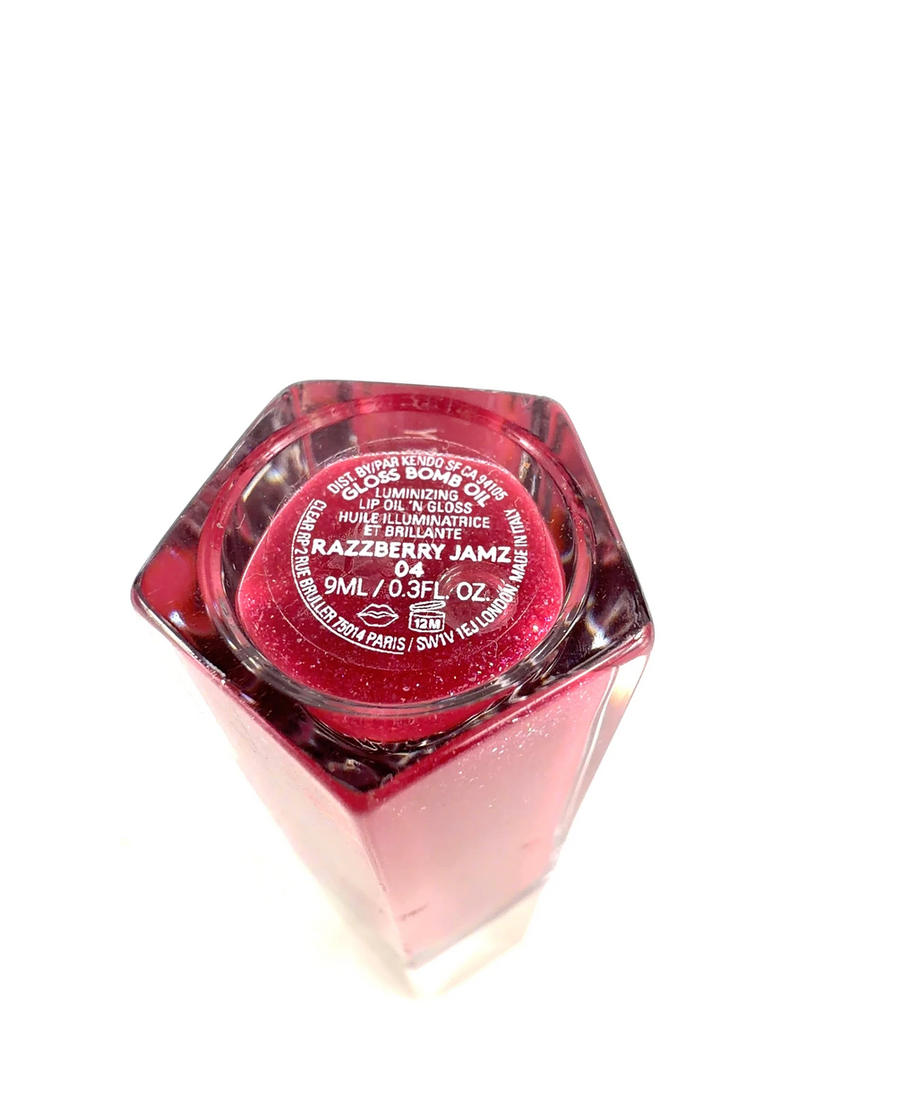 Fenty 04 RAZZBERRY JAMZ GLOSS BOMB OIL, size 9ml — care label