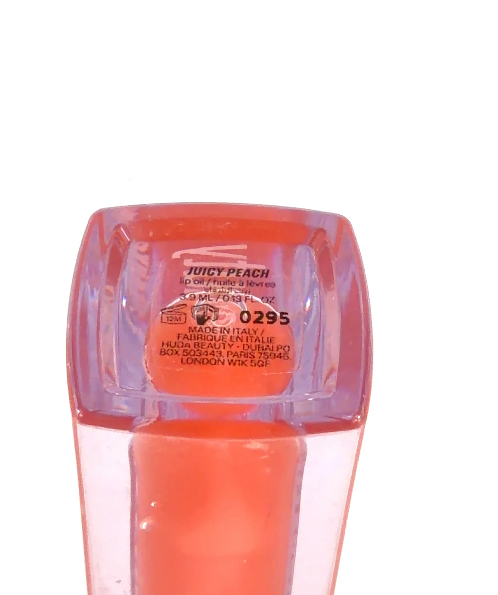 Huda Beauty Juicy Peach Faux Filler Jelly Oil, size 3.9ml — fabric detail