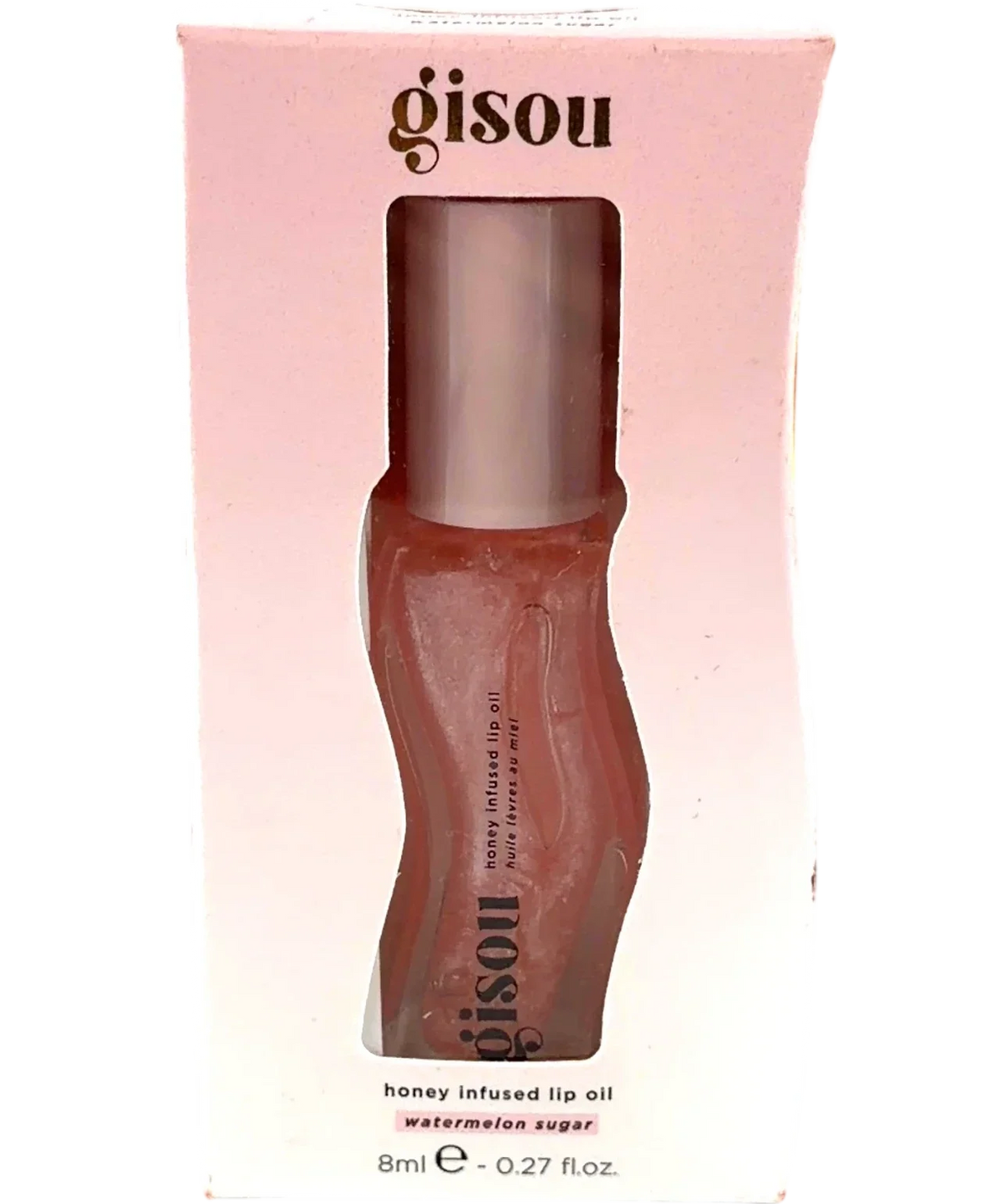 GISOU watermelon sugar HONEY INFUSED LIP OIL WATERMELON SUGAR, size 8ml — front