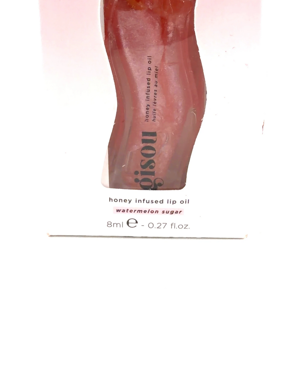 GISOU watermelon sugar HONEY INFUSED LIP OIL WATERMELON SUGAR, size 8ml — care label