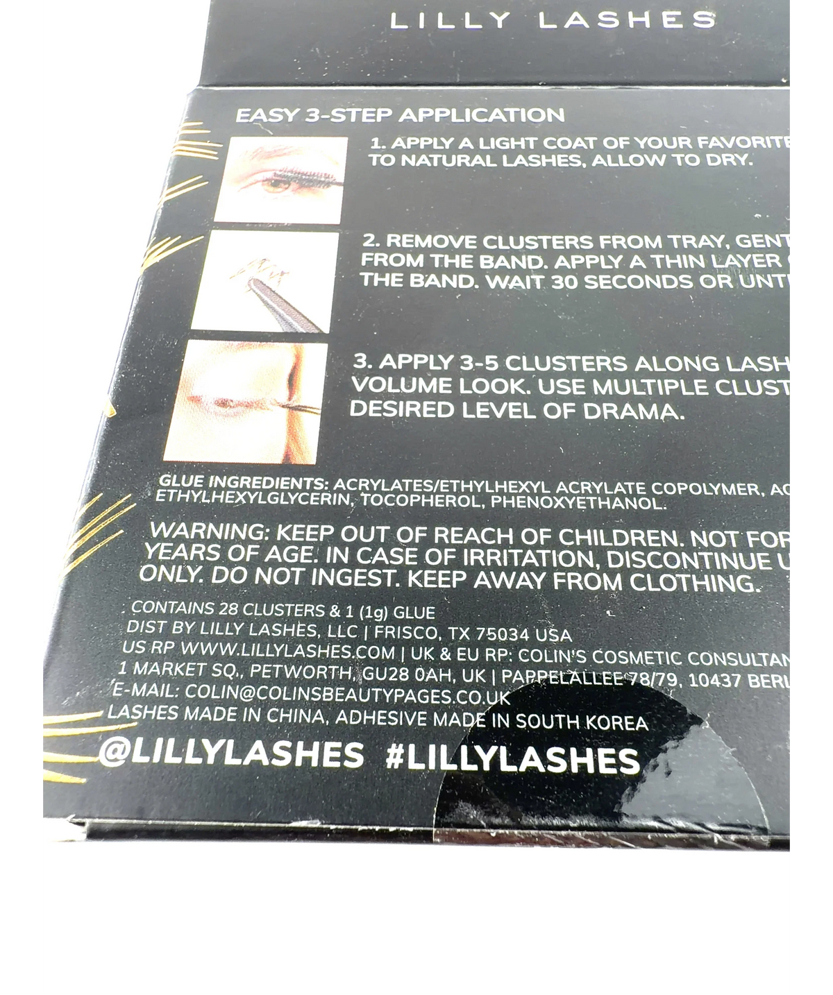 Lilly Lashes Iconic Volume Individuals, size 1g — care label
