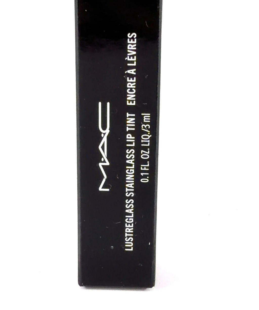 MAC 946 Business Casual Cosmetics Lustreglass StainGlass Lip Tint, size 3ml — label