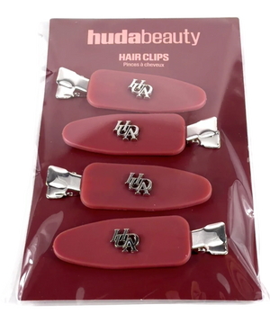 Huda Beauty Logo Hair Clips X 4