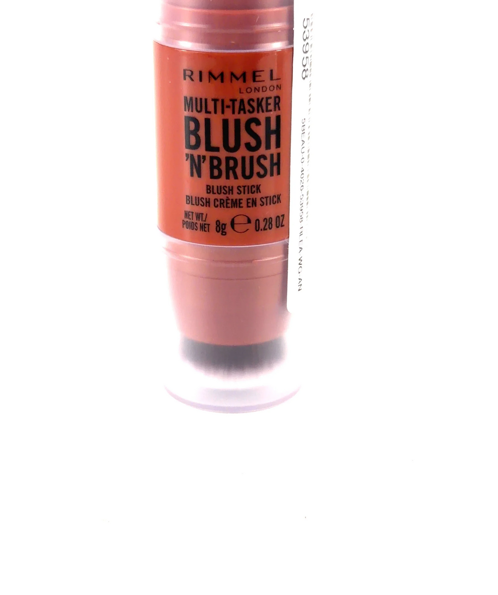 Rimmel 350 Roasted Peach MULTI-TASKER BLUSH 'N' BRUSH, size 8g — label