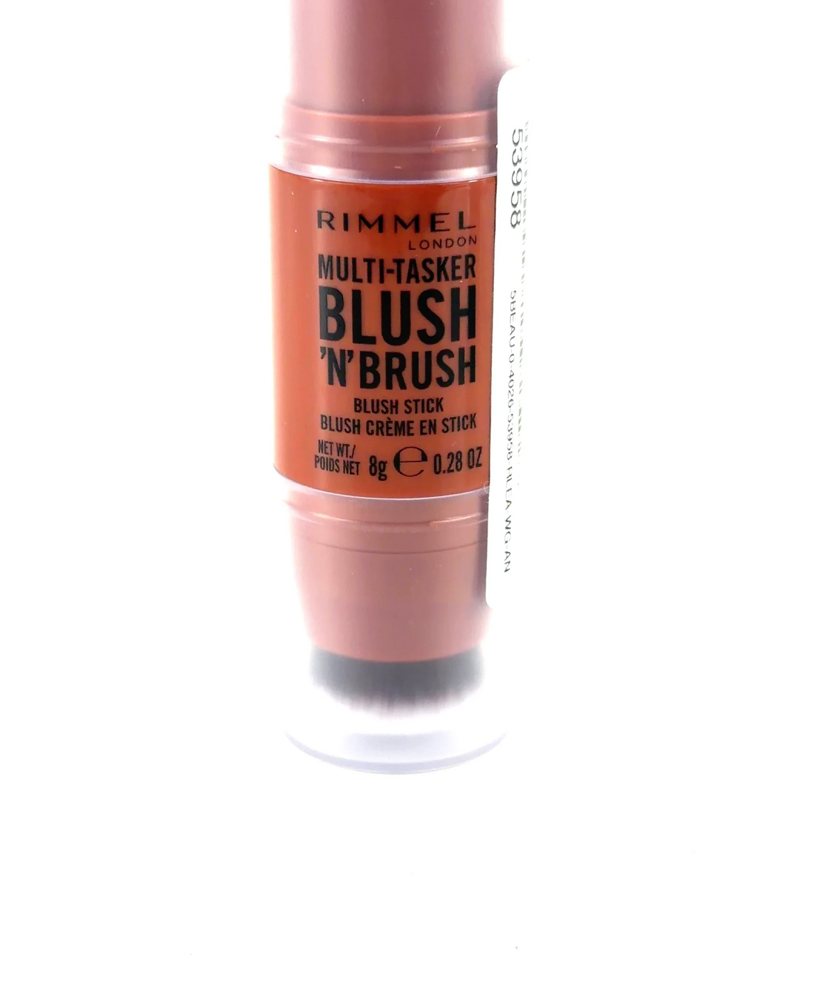 Rimmel 350 Roasted Peach MULTI-TASKER BLUSH 'N' BRUSH, size 8g — care label
