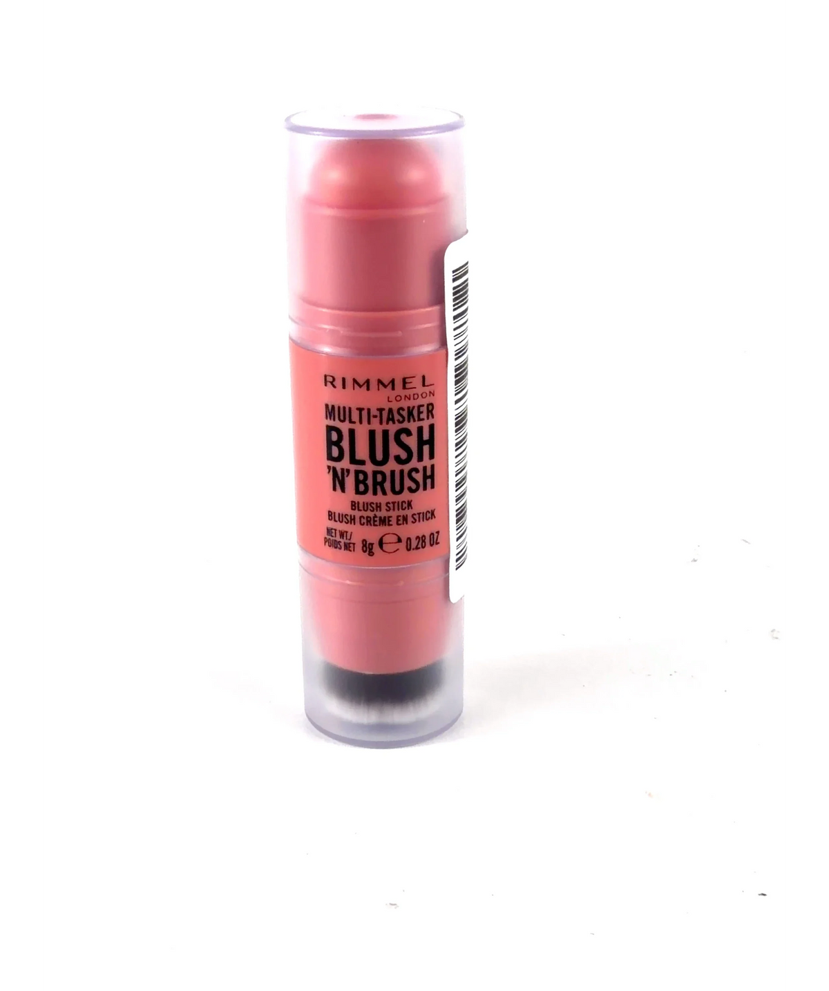 Rimmel 100 Cotton Candy Multi-Tasker Blush 'N' Brush Stick, size 8g — label