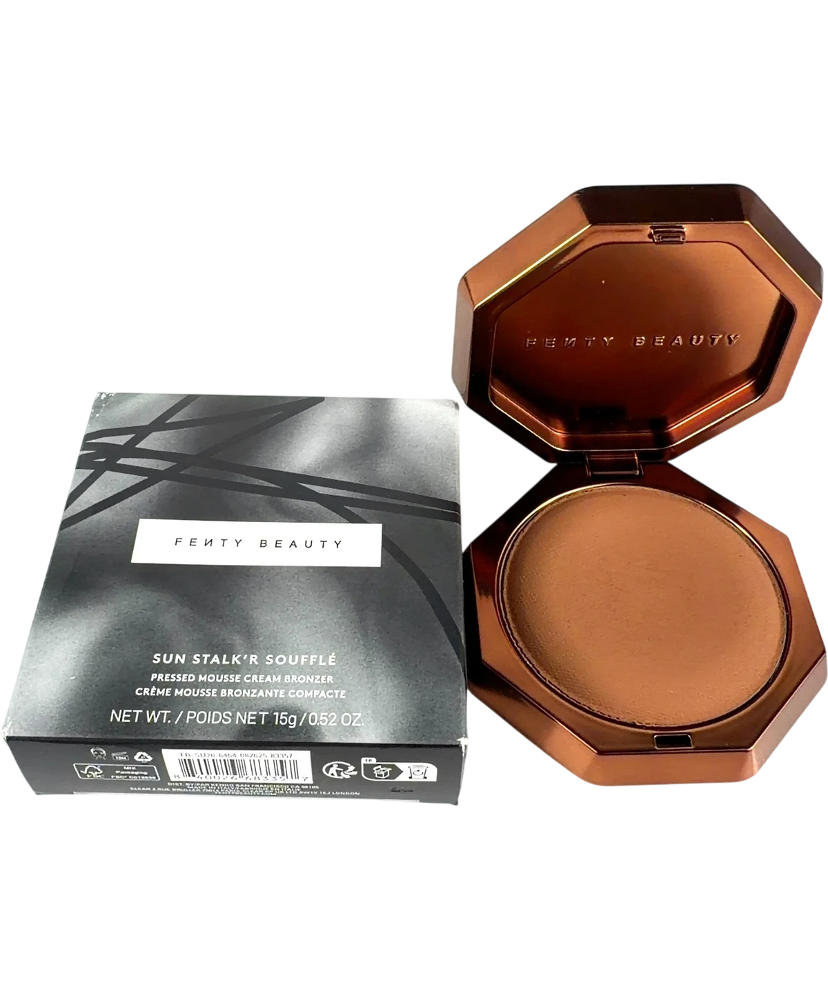 Fenty MAPLE GLAZE 04 Sun Stalk'r Soufflé Pressed Mousse Cream Bronzer, size 15g — front