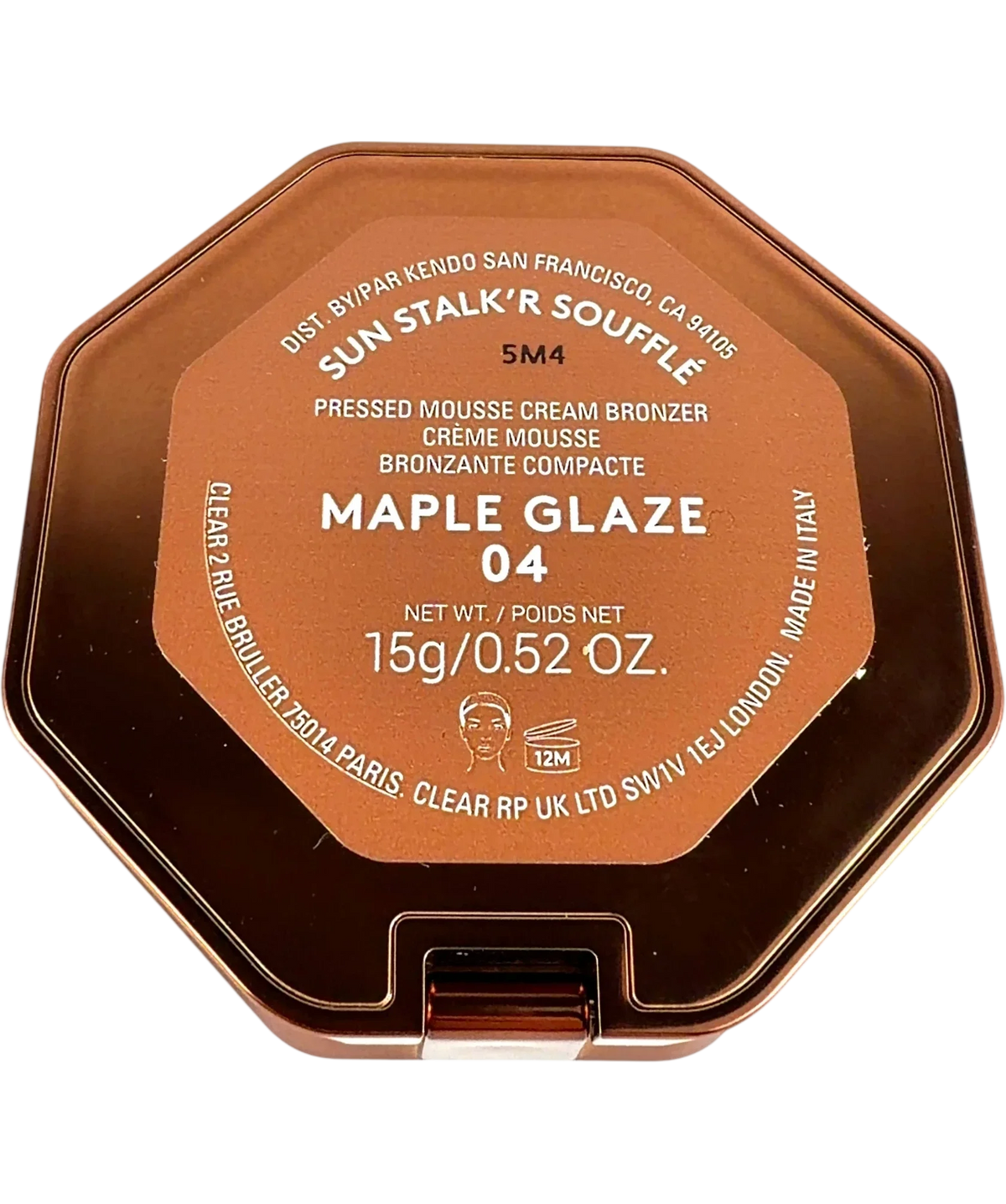 Fenty MAPLE GLAZE 04 Sun Stalk'r Soufflé Pressed Mousse Cream Bronzer, size 15g — back