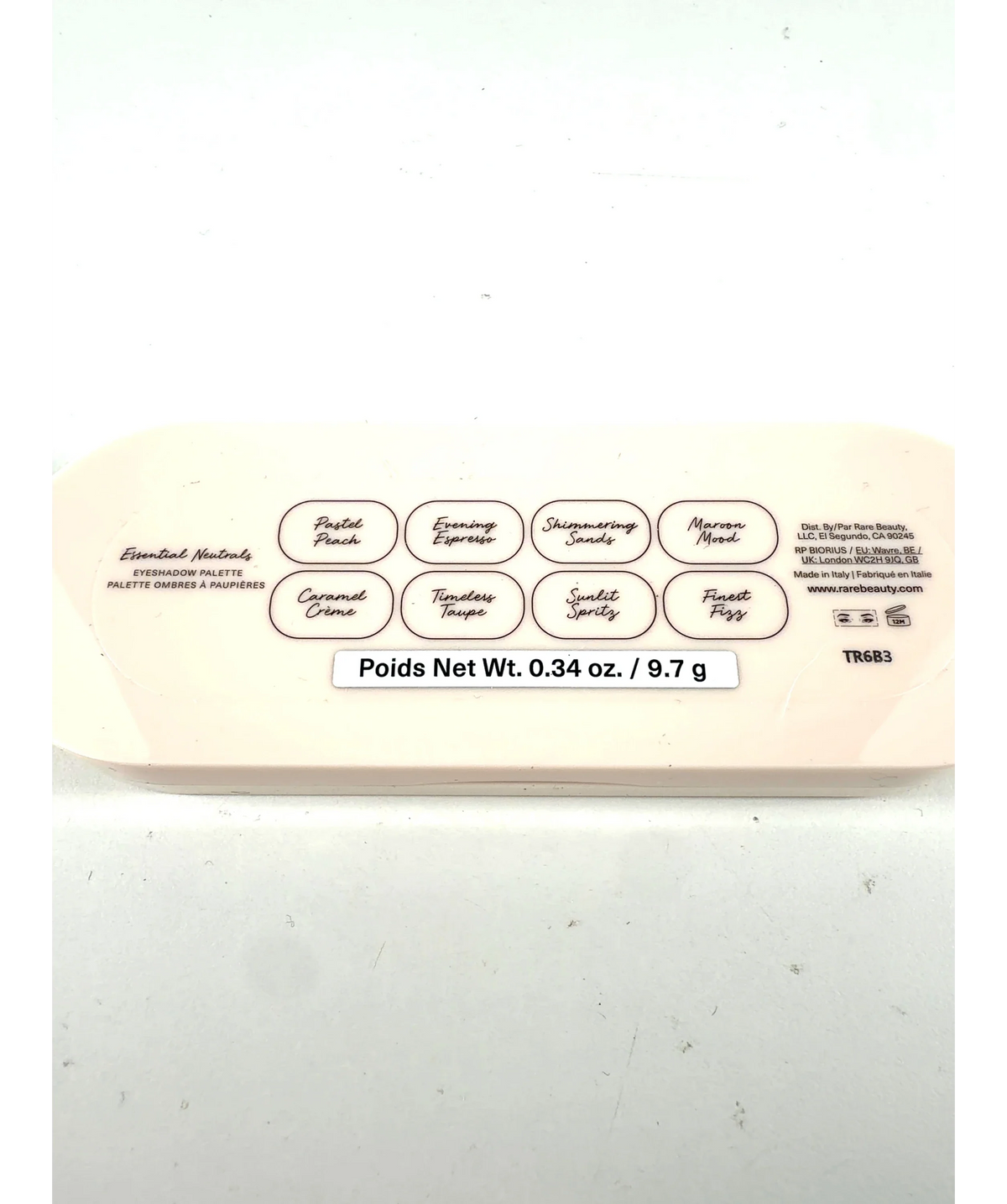 Rare Beauty Essential Neutrals Essential Neutrals Eyeshadow Palette, size 9.7g — care label