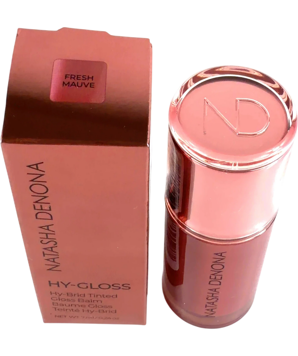 Natasha Denona FRESH MAUVE Hy-Gloss Hy-Brid Tinted Gloss Balm, size 7ml — back