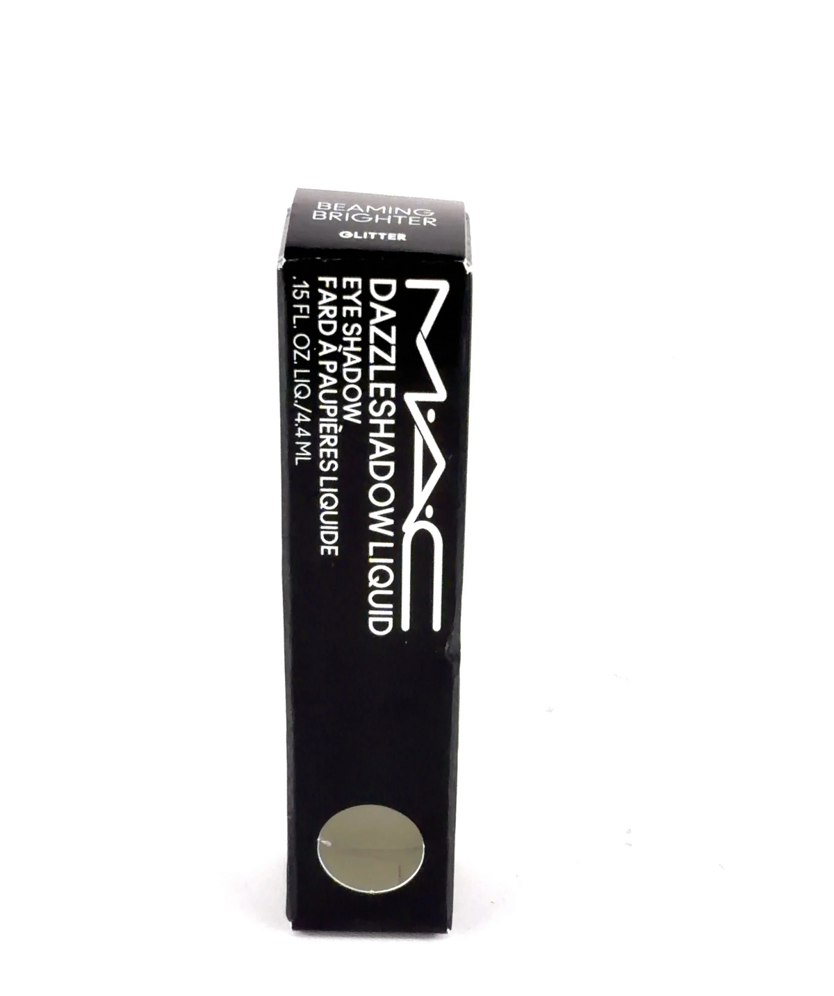 MAC BEAMING BRIGHTER Dazzleshadow Liquid Eye Shadow, size 4.4ml — label