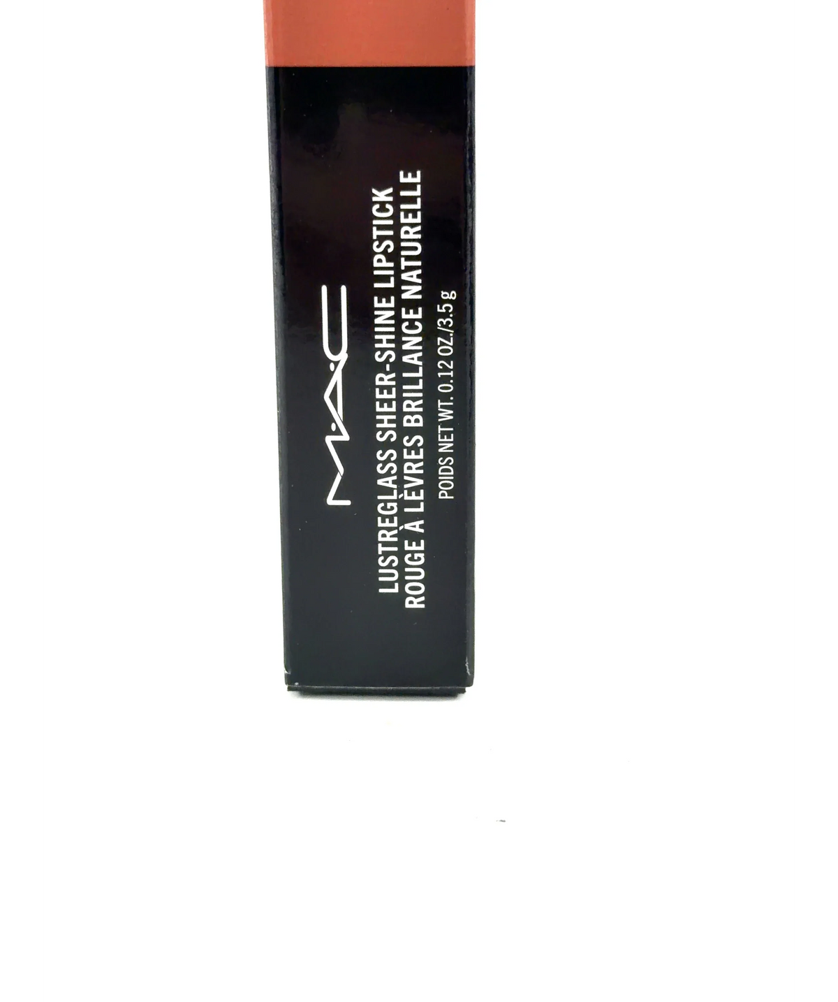 MAC 570 SIGNATURE MOVE LUSTREGLASS SHEER-SHINE LIPSTICK, size 3.5g — label