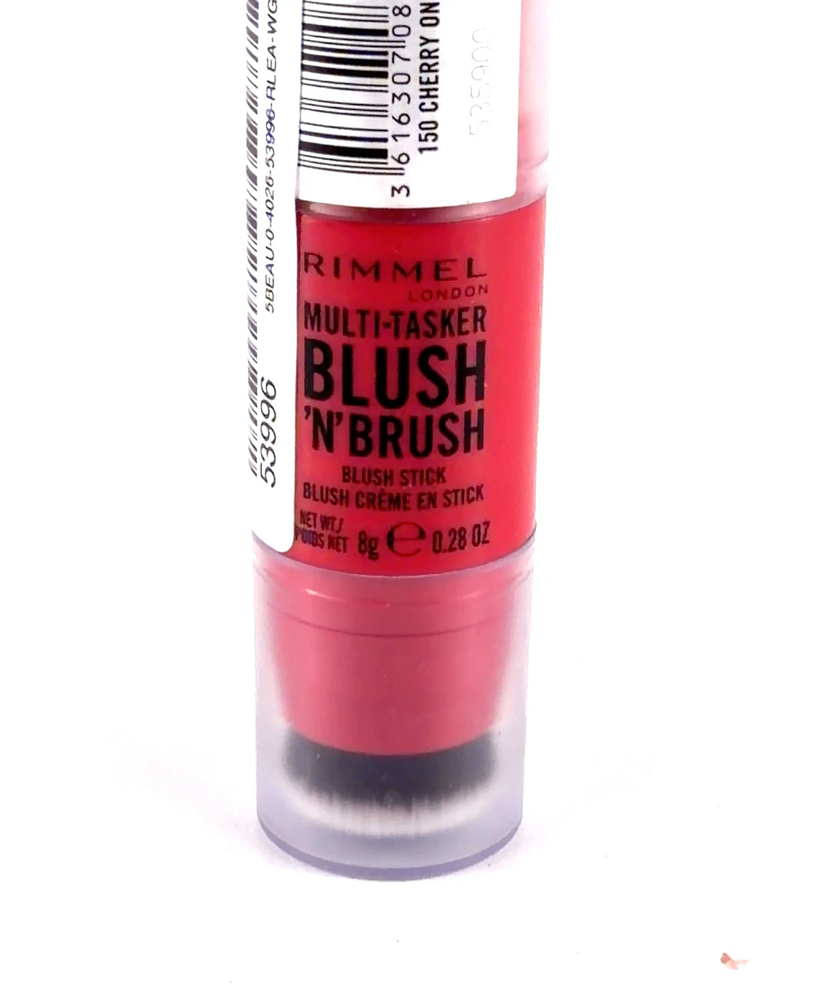 Rimmel 150 Cherry on Point Multi-Tasker Blush 'N' Brush, size 8g — label