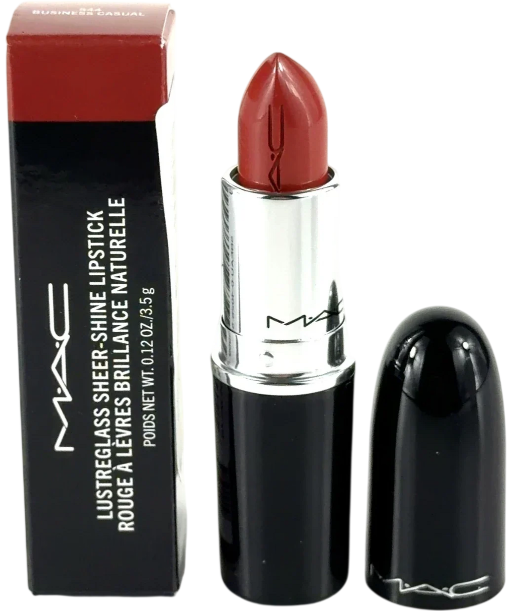 MAC 544 BUSINESS CASUAL LUSTREGLASS SHEER-SHINE LIPSTICK, size 3.5g — front