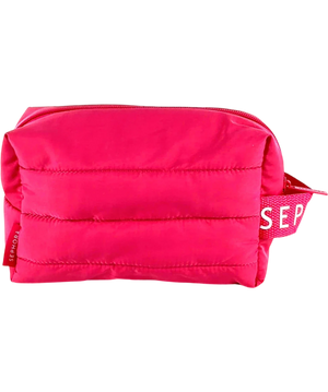 Sephora Pink And White Quilted Makeup Bag Size 1