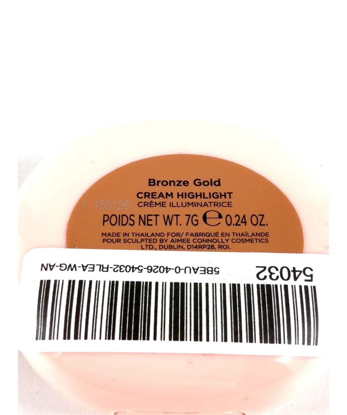 Sculpted by Aimee Bronze Gold CREAM HIGHLIGHT, size 7g — fabric detail