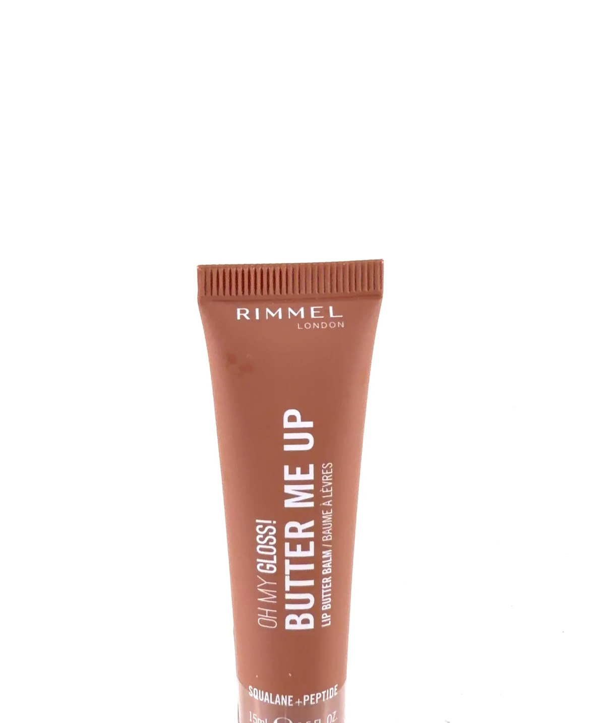 Rimmel 001 LATTE DELIGHT Oh My Gloss! Butter Me Up Lip Butter Balm, size 15ml — label