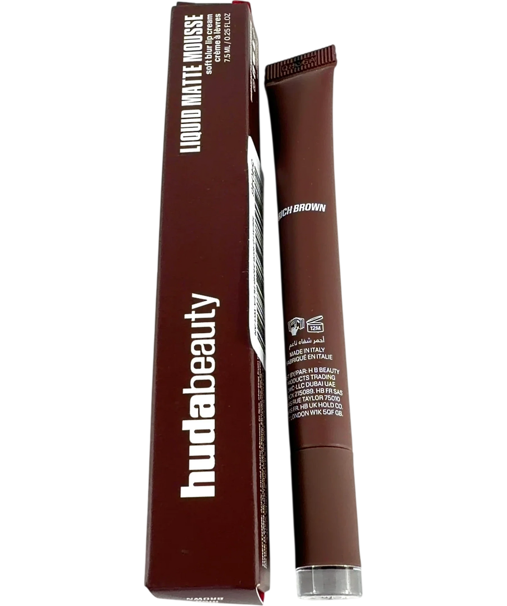 Huda Beauty Rich Brown LIQUID MATTE MOUSSE, size 7.5ml — front