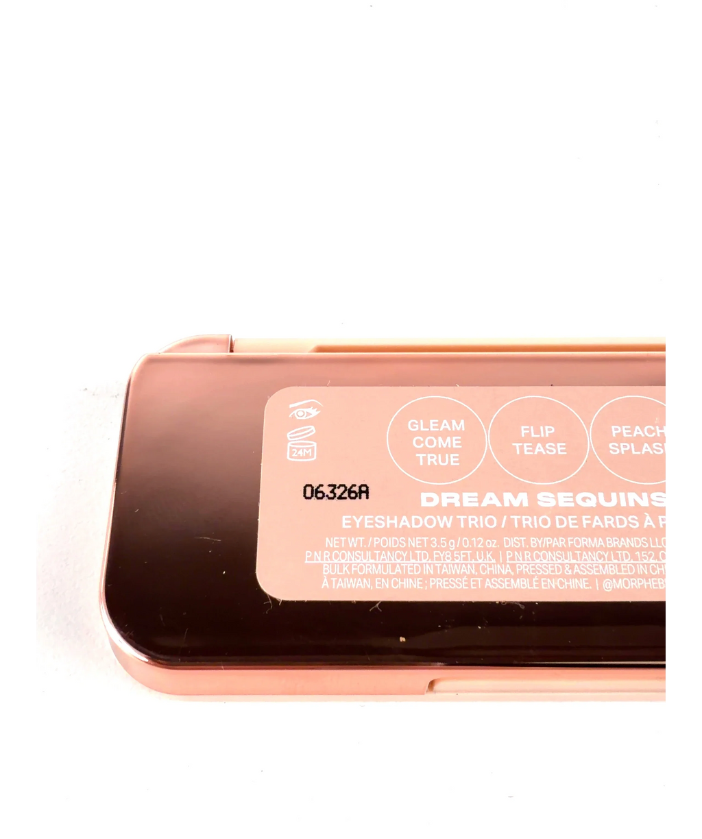 Morphe Dream Sequins ChromaPlus Eyeshadow Trio, size 3.5g — detail