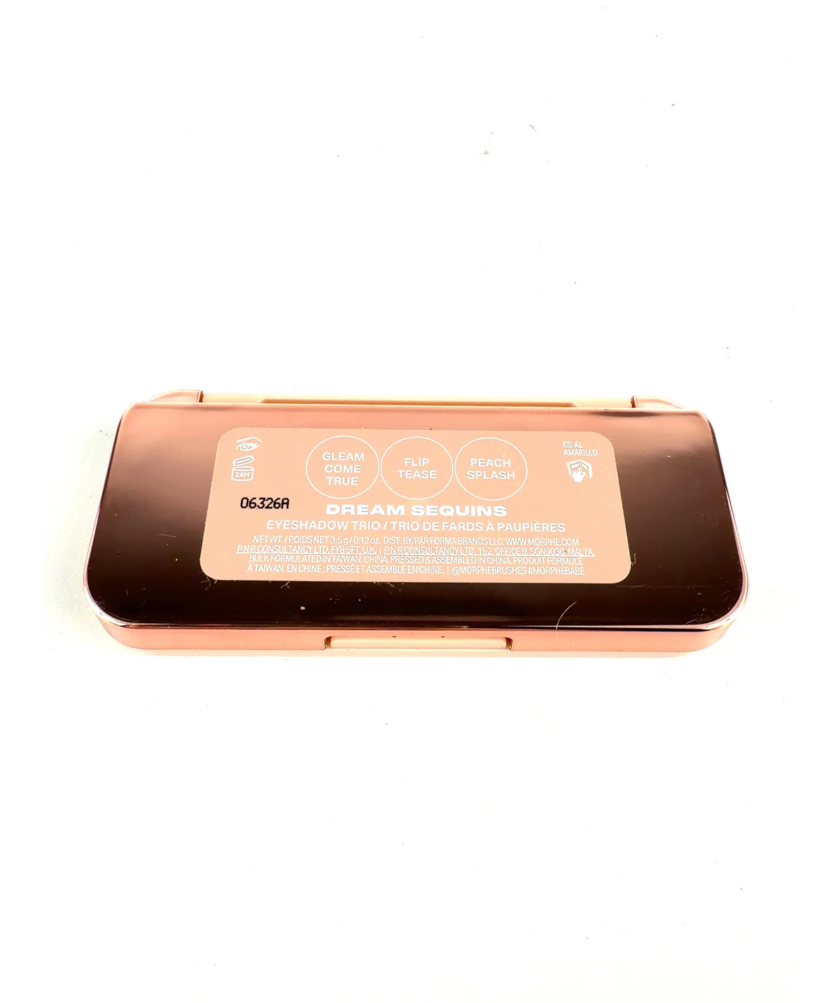 Morphe Dream Sequins ChromaPlus Eyeshadow Trio, size 3.5g — care label