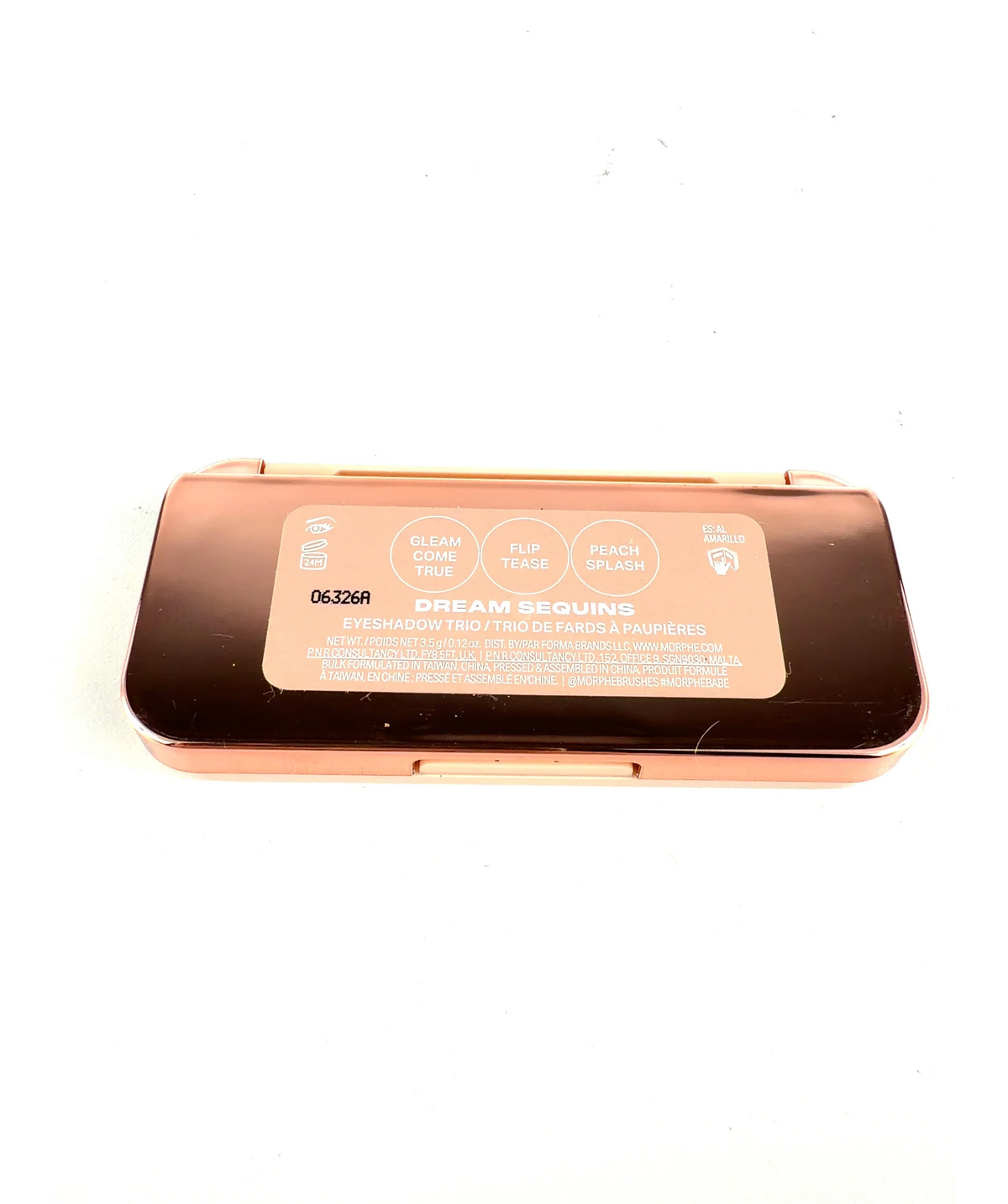 Morphe Dream Sequins ChromaPlus Eyeshadow Trio, size 3.5g — fabric detail