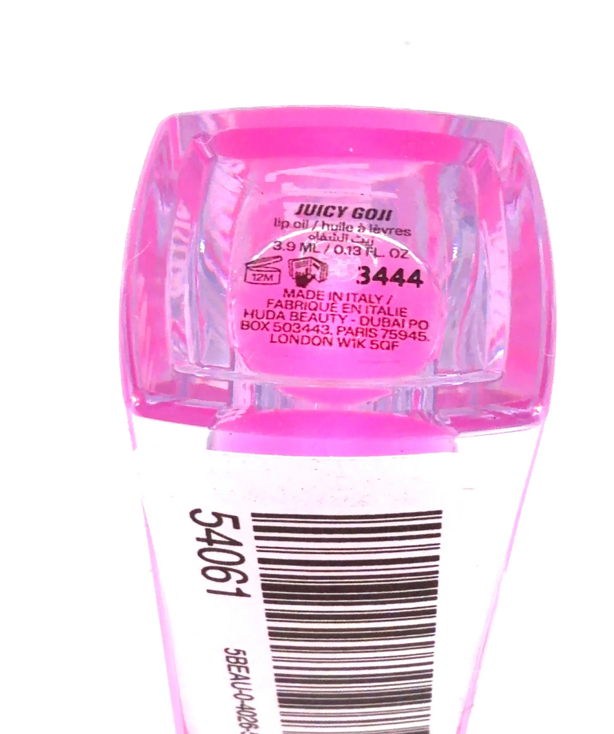Huda Beauty Juicy Goji Faux Filler Jelly Lip Oil, size 3.9ml — detail