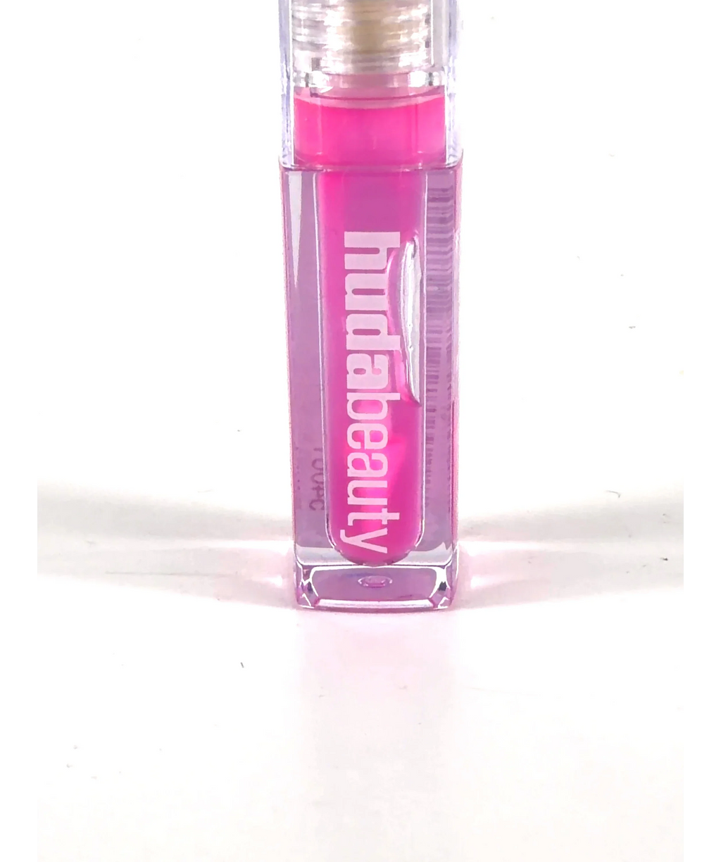 Huda Beauty Juicy Goji Faux Filler Jelly Lip Oil, size 3.9ml — label
