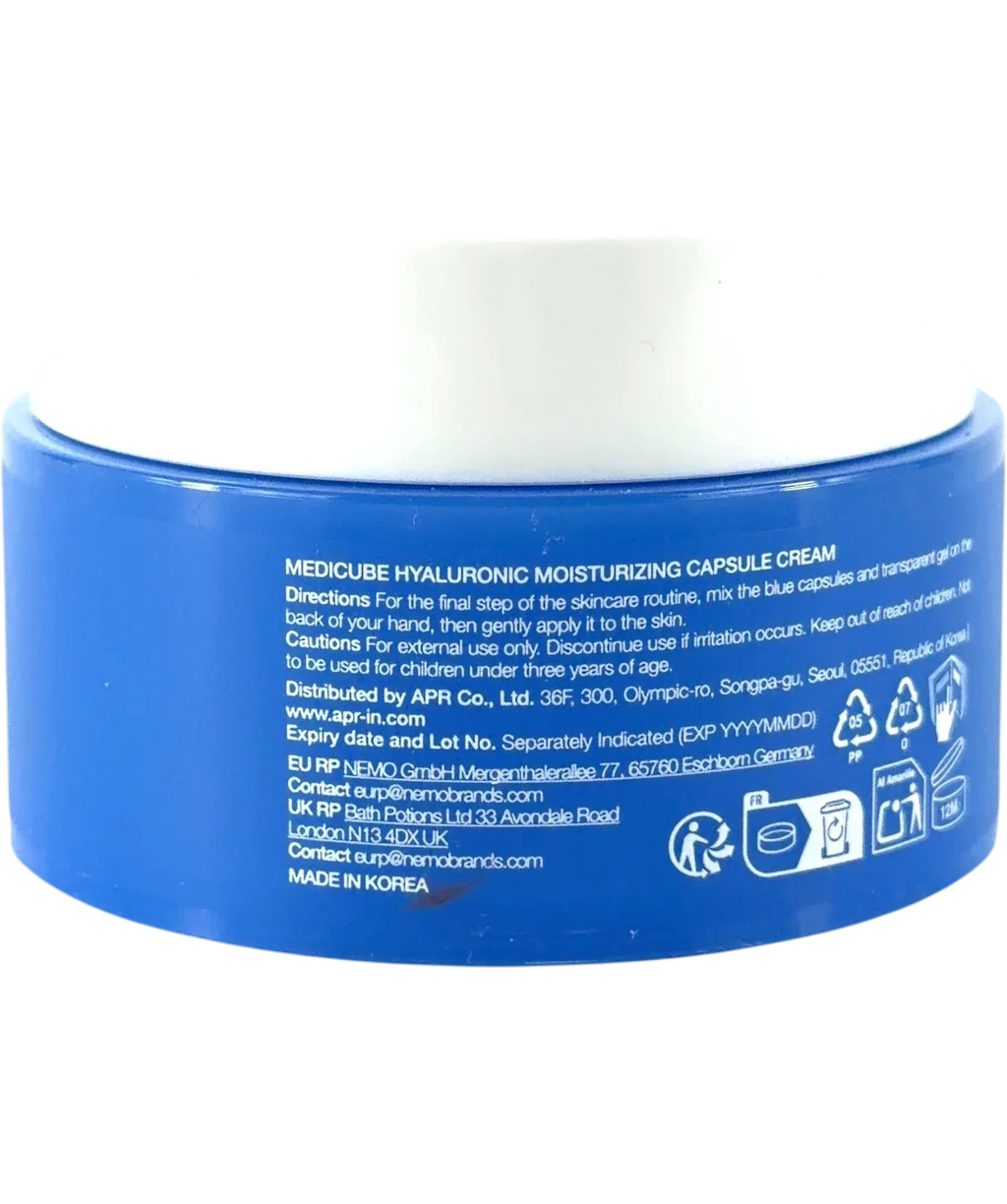 Medicube HYALURONIC MOISTURIZING CAPSULE CREAM, size 55g — back