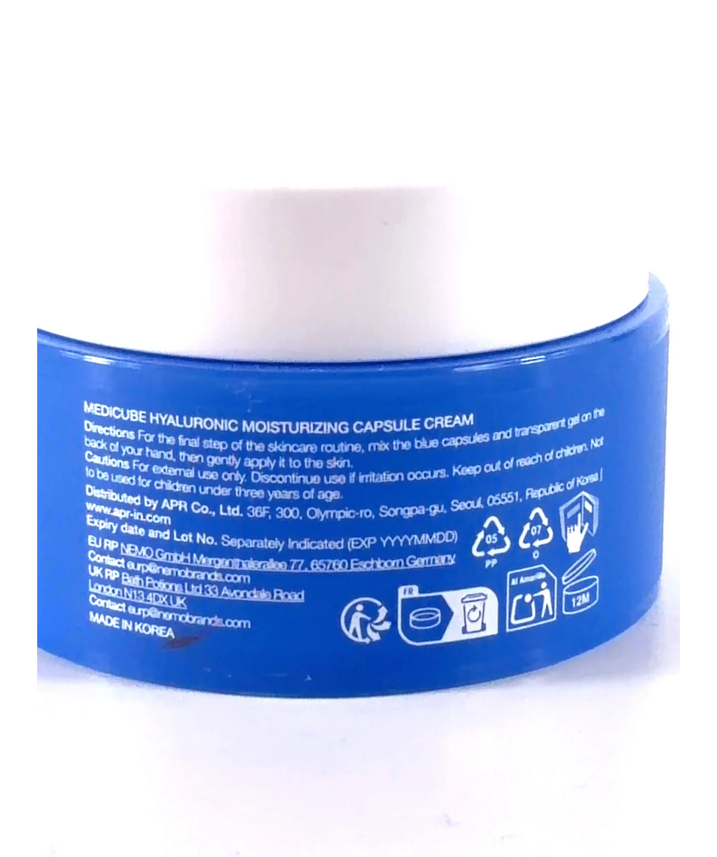 Medicube HYALURONIC MOISTURIZING CAPSULE CREAM, size 55g — fabric detail